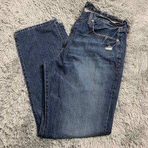 Mens Lucky Jeans Size 38x32 663 Vintage Straight Distressed